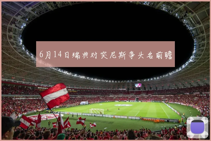 6月14日瑞典对突尼斯争头名前瞻